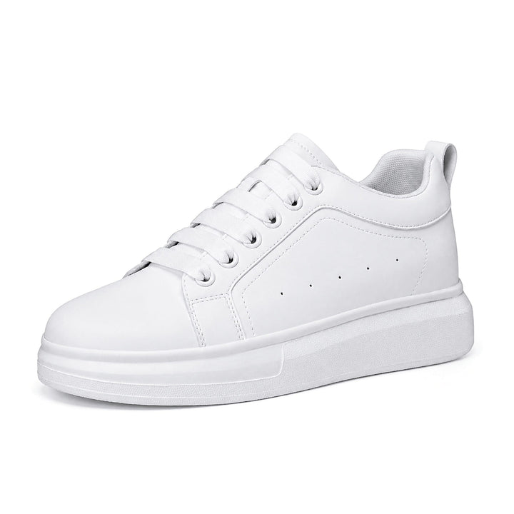 Ratio Lumen 6CM white platform sneaker, side view