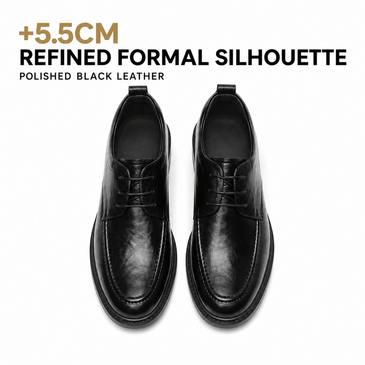 Ratio Verano 5.5 CM Black Leather Derby Shoes