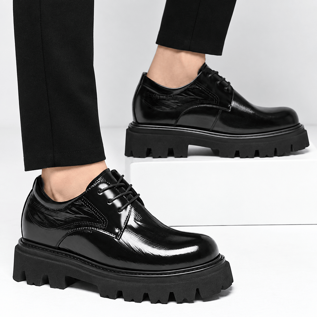 Ratio Kingston 7CM Black Leather Derby