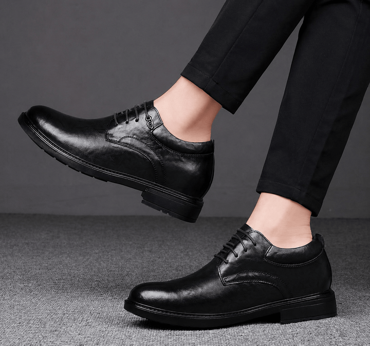 Ratio Prime Formal 5CM Leather Dress Shoe (BLACK)