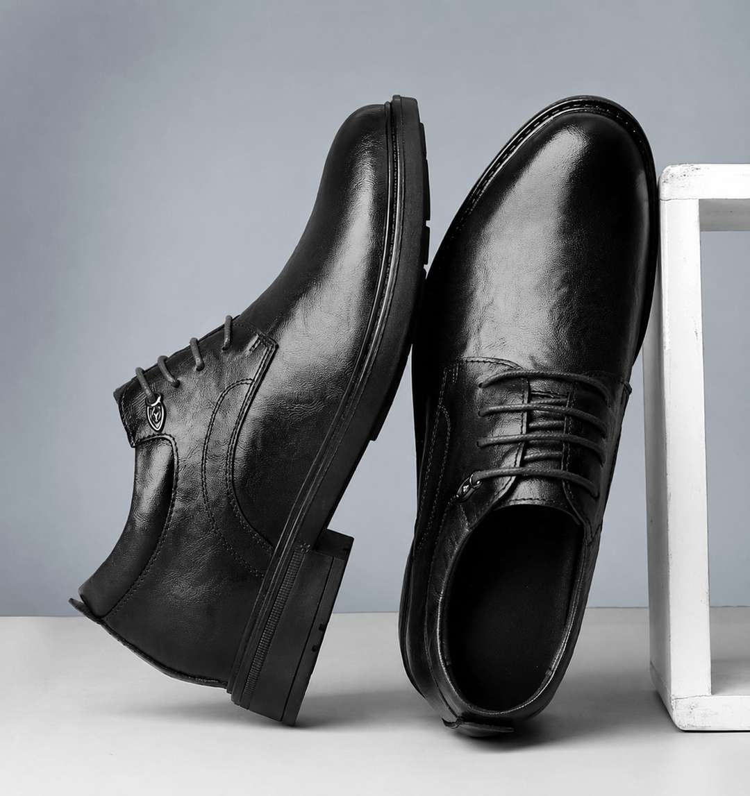 Ratio Prime Formal 5CM Leather Dress Shoe (BLACK)
