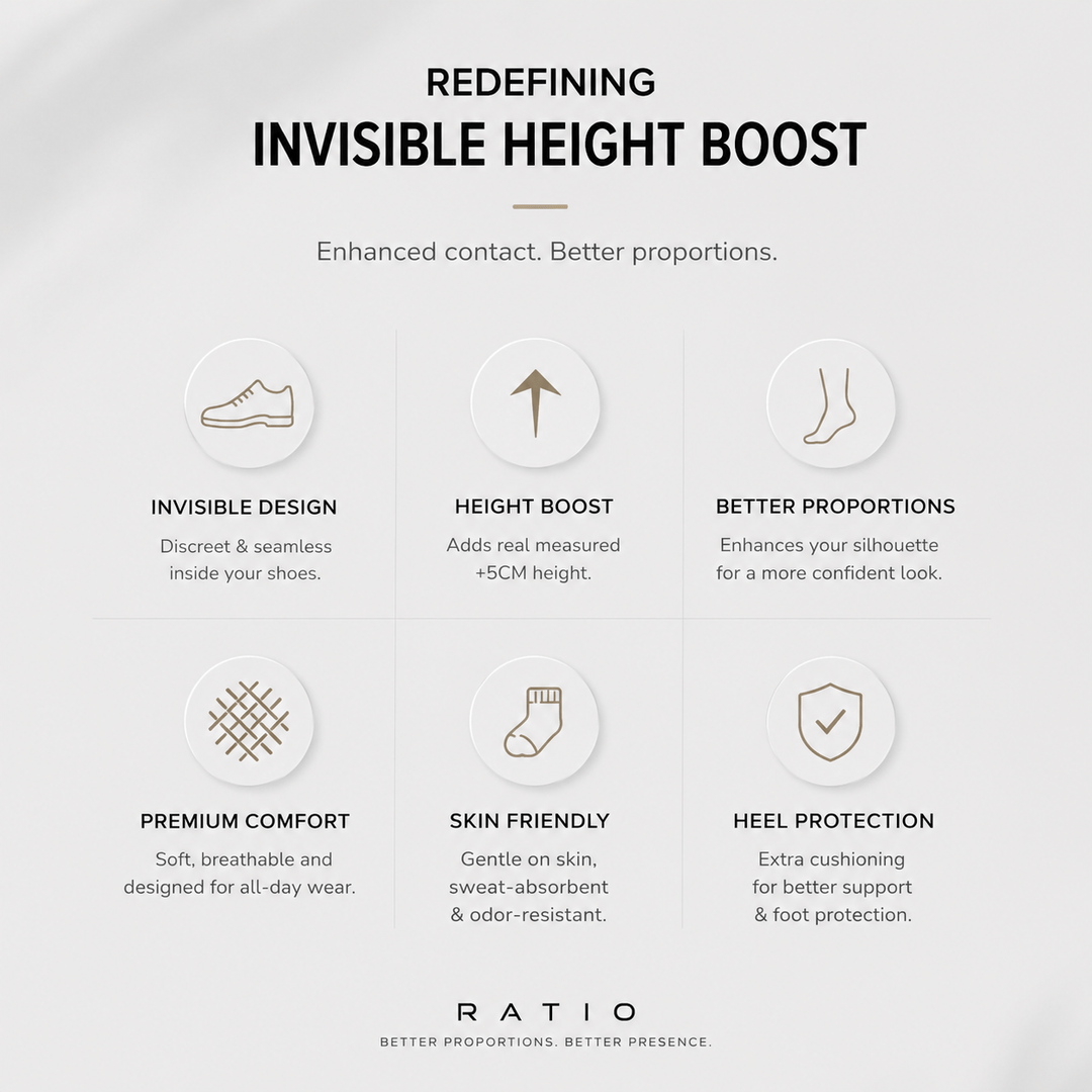 Ratio Elevate Socks | Daily 5CM Height Boost Socks