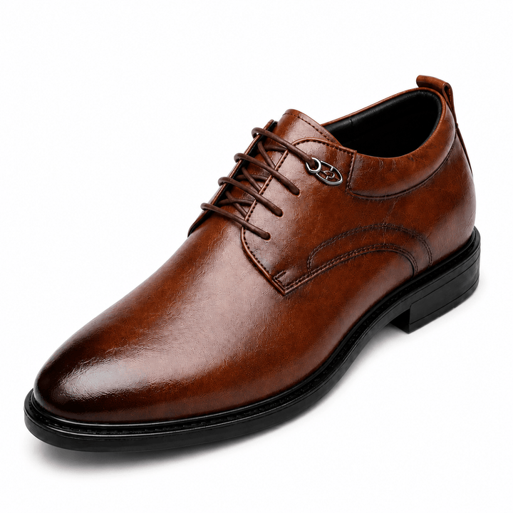 Ratio Prime Formal 5CM Brown Leather Dress Shoe