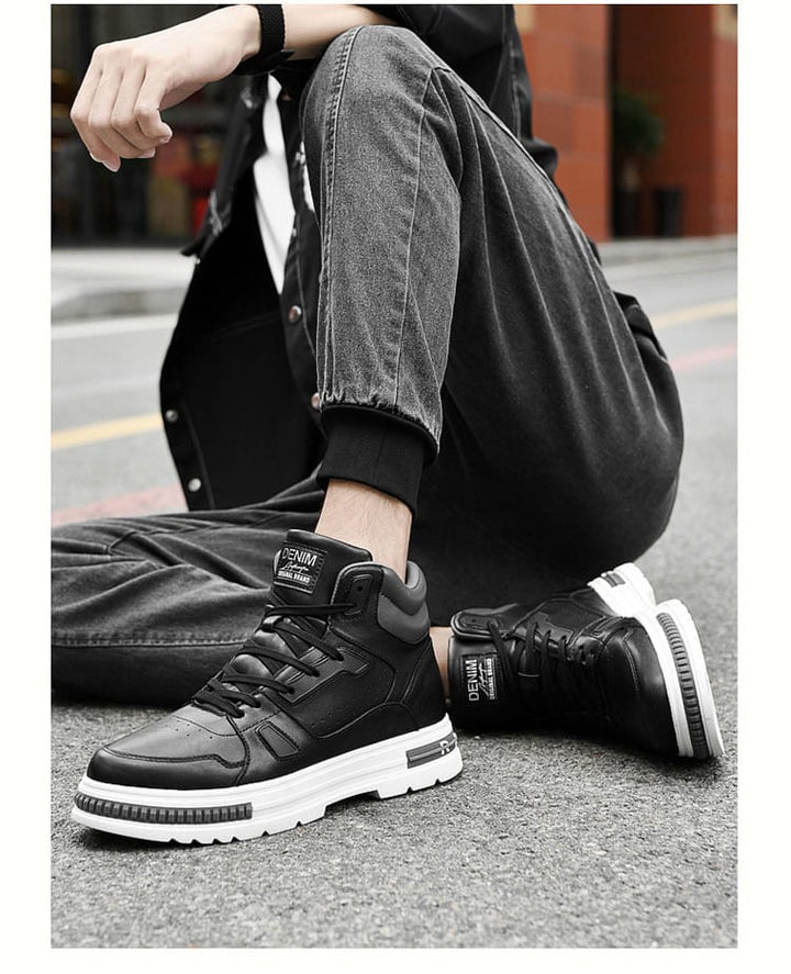Ratio Avion 8CM Black High Top Sneaker