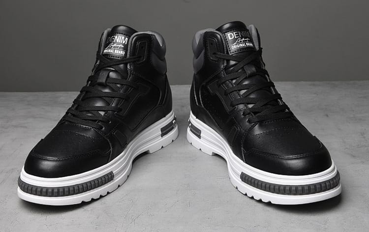 Ratio Avion 8CM Black High Top Sneaker