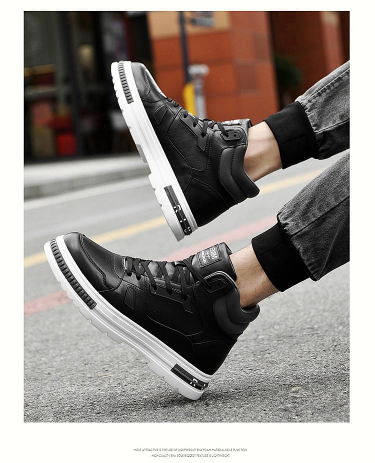 Ratio Avion 8CM Black High Top Sneaker
