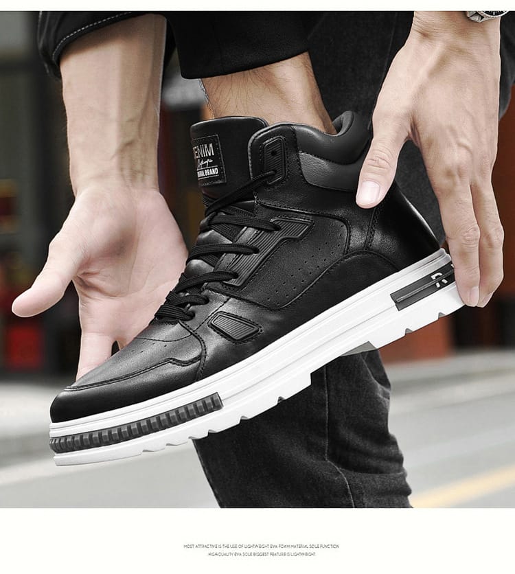 Ratio Avion 8CM Black High Top Sneaker
