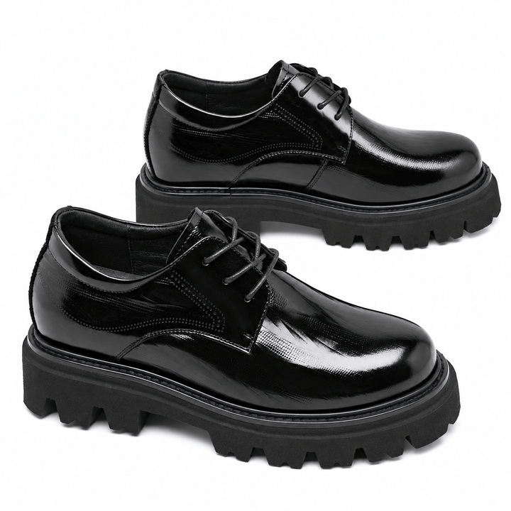 Ratio Kingston 7CM Black Leather Derby